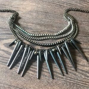 Rocker chic Spike necklace.